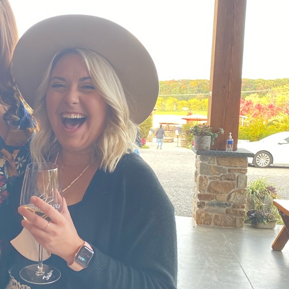 100% Wool Beige Wide-Brim Hat - Picture 7 of 7